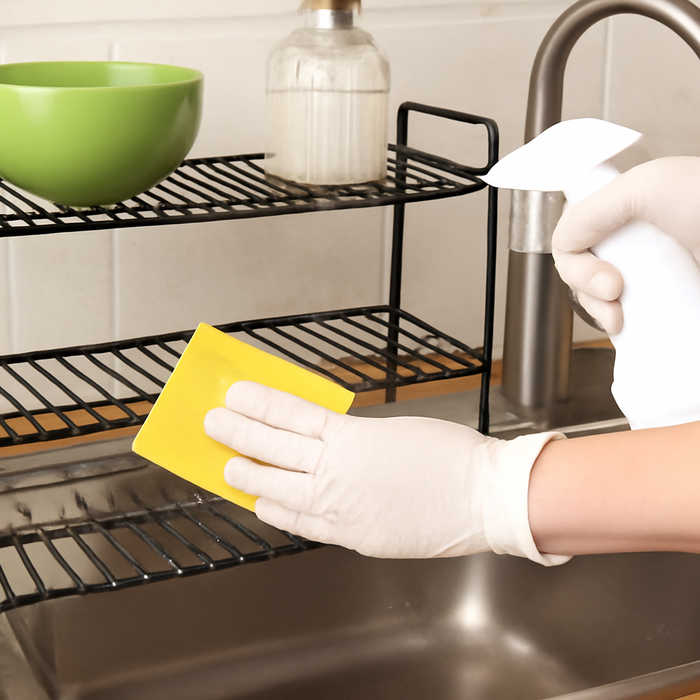 Küchen-Spülenregal richtig reinigen – So bleibt dein Regal hygienisch und sauber