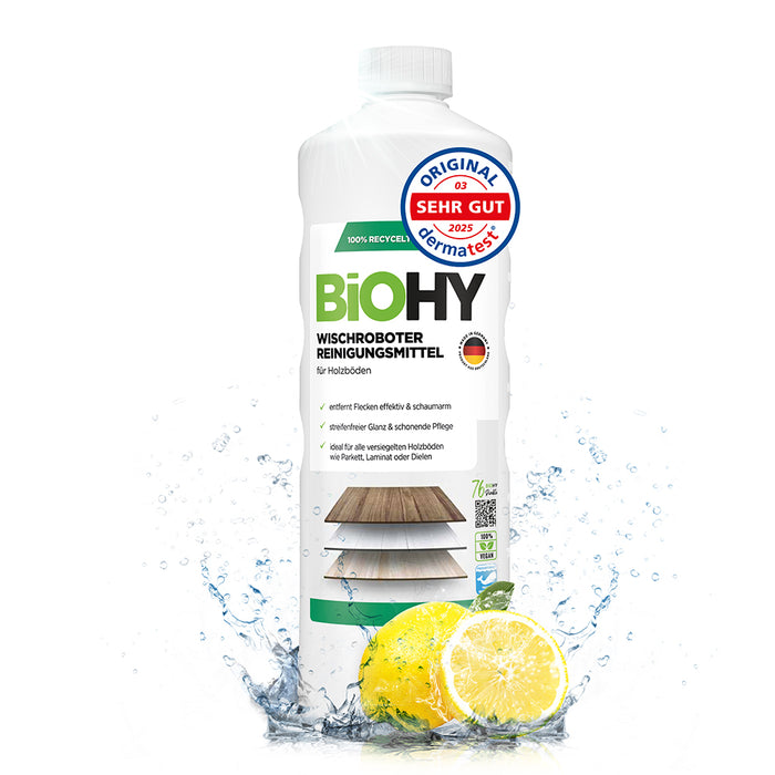 Wiper robot Cleaning agent for wooden floors, cleaner for wiping robots, non-foaming floor cleaner, organic concentrate