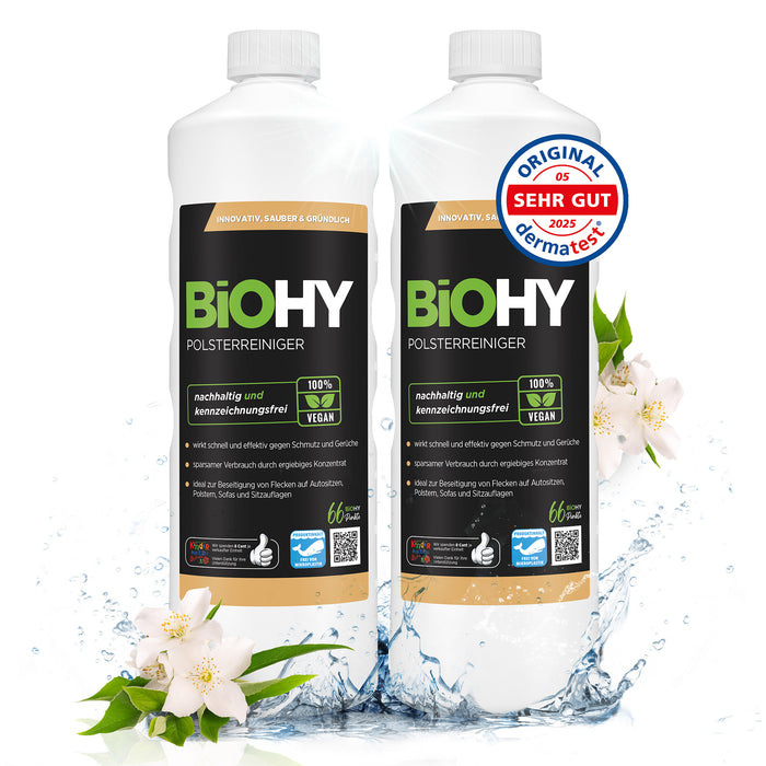 Detergente per tappezzeria BiOHY, detergente per tessuti, detergente per tappezzeria, detergente per divani