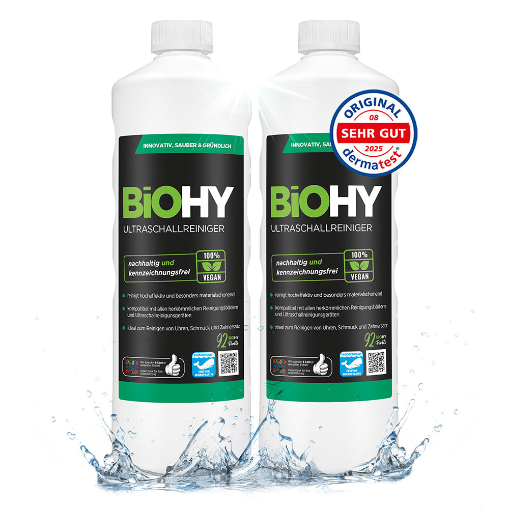 Pulitore ad ultrasuoni BiOHY, detergente per bagno ad ultrasuoni, agente di pulizia ad ultrasuoni, detergente per dispositivo ad ultrasuoni