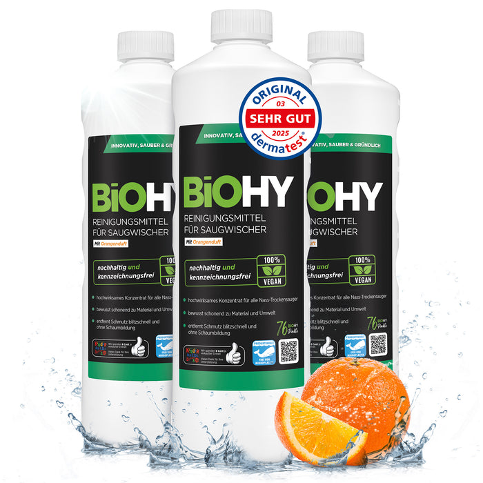 Detergente BiOHY per tergicristalli aspirapolvere, detergenti per aspiraliquidi e aspiraliquidi, prodotti per la cura dei pavimenti, detergenti organici