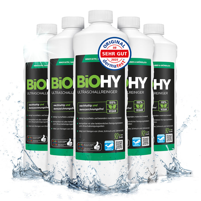 Pulitore ad ultrasuoni BiOHY, detergente per bagno ad ultrasuoni, agente di pulizia ad ultrasuoni, detergente per dispositivo ad ultrasuoni