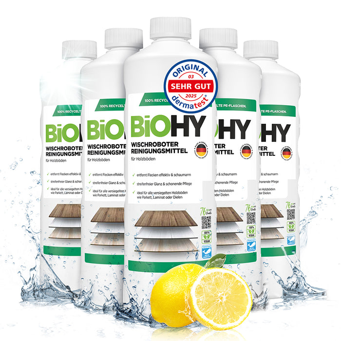 Wiper robot Cleaning agent for wooden floors, cleaner for wiping robots, non-foaming floor cleaner, organic concentrate