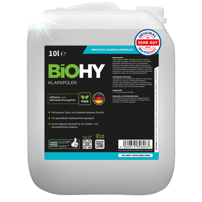 BiOHY Klarspüler – umweltfreundlich, vegan & Made in Germany (Produktflasche)