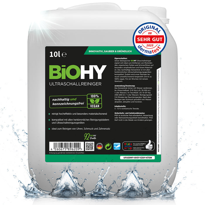 Pulitore ad ultrasuoni BiOHY, detergente per bagno ad ultrasuoni, agente di pulizia ad ultrasuoni, detergente per dispositivo ad ultrasuoni