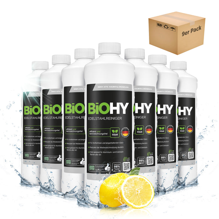 Detergente per acciaio inossidabile BiOHY, spray detergente per acciaio inossidabile, prodotto per la cura dell'acciaio inossidabile, detergente per acciaio inossidabile