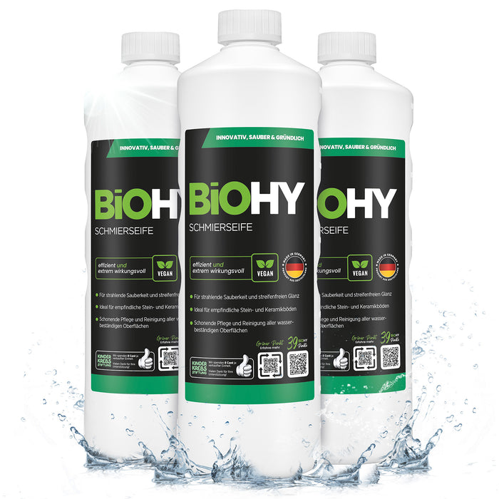 BiOHY Schmierseife – umweltfreundlich, vegan & Made in Germany (Anwendung)