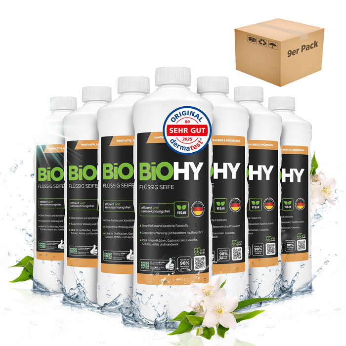 BiOHY Flüssig Seife – umweltfreundlich, vegan & Made in Germany (Bio-Konzentrat & vegan)