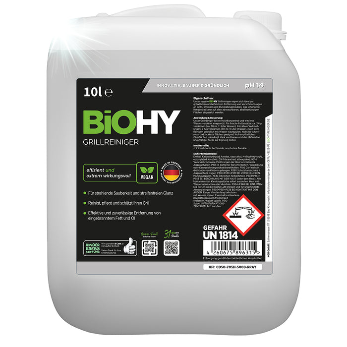 BiOHY grill cleaner, gas grill cleaner, BBQ cleaner, grill grate cleaner