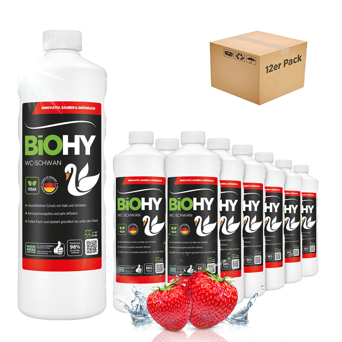 Cigno per WC BiOHY, rimozione di calcoli urinari, detergente per WC, detergente per WC, B2B