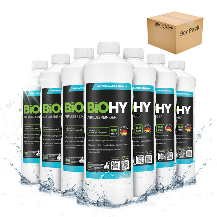 BiOHY Abflussreiniger – umweltfreundlich, vegan & Made in Germany (im Einsatz)