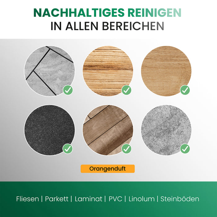 BiOHY Bodenreiniger für Waschsauger & Saugwischer mit Orangenduft