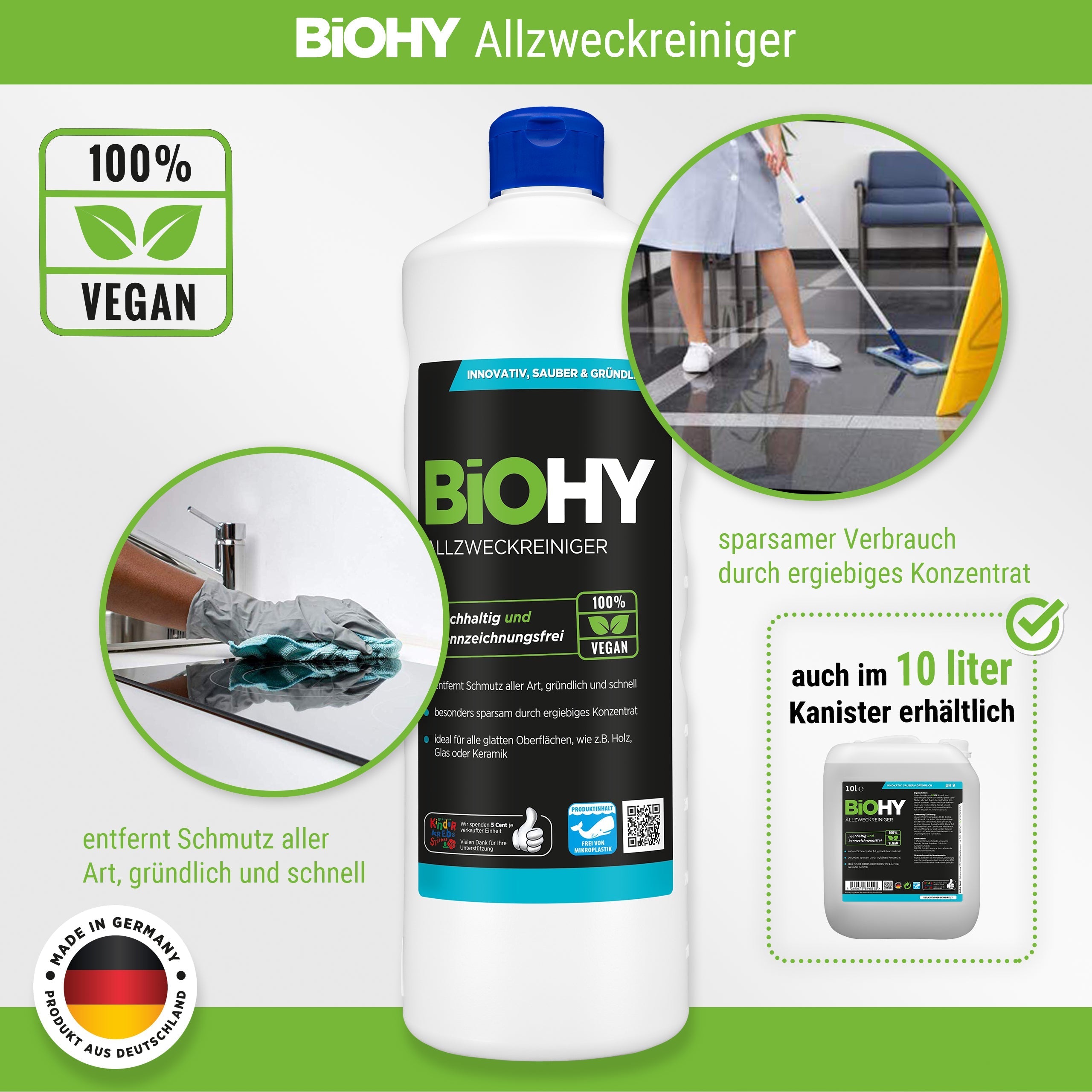 BiOHY all-purpose cleaner, all-purpose cleaner, universal cleaner, organic concentrate
