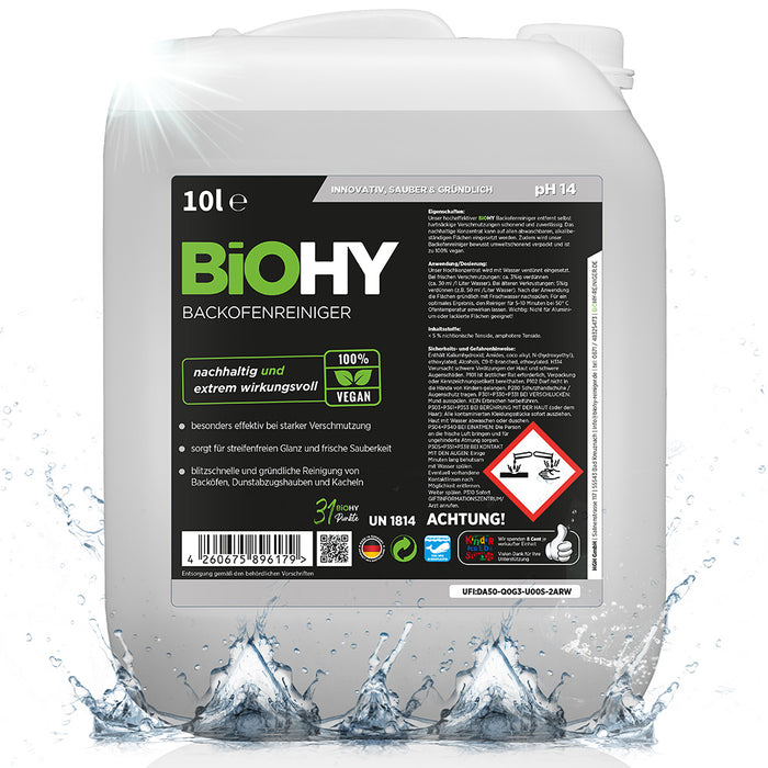 Detergente per forno BiOHY, spray per forno, detergente per forno, sgrassatore