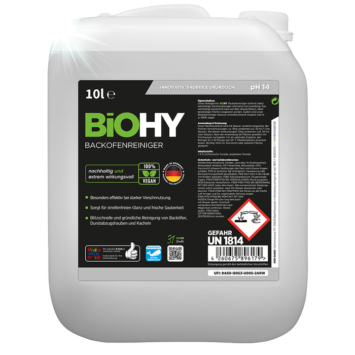 Detergente per forno BiOHY, spray per forno, detergente per forno, sgrassatore
