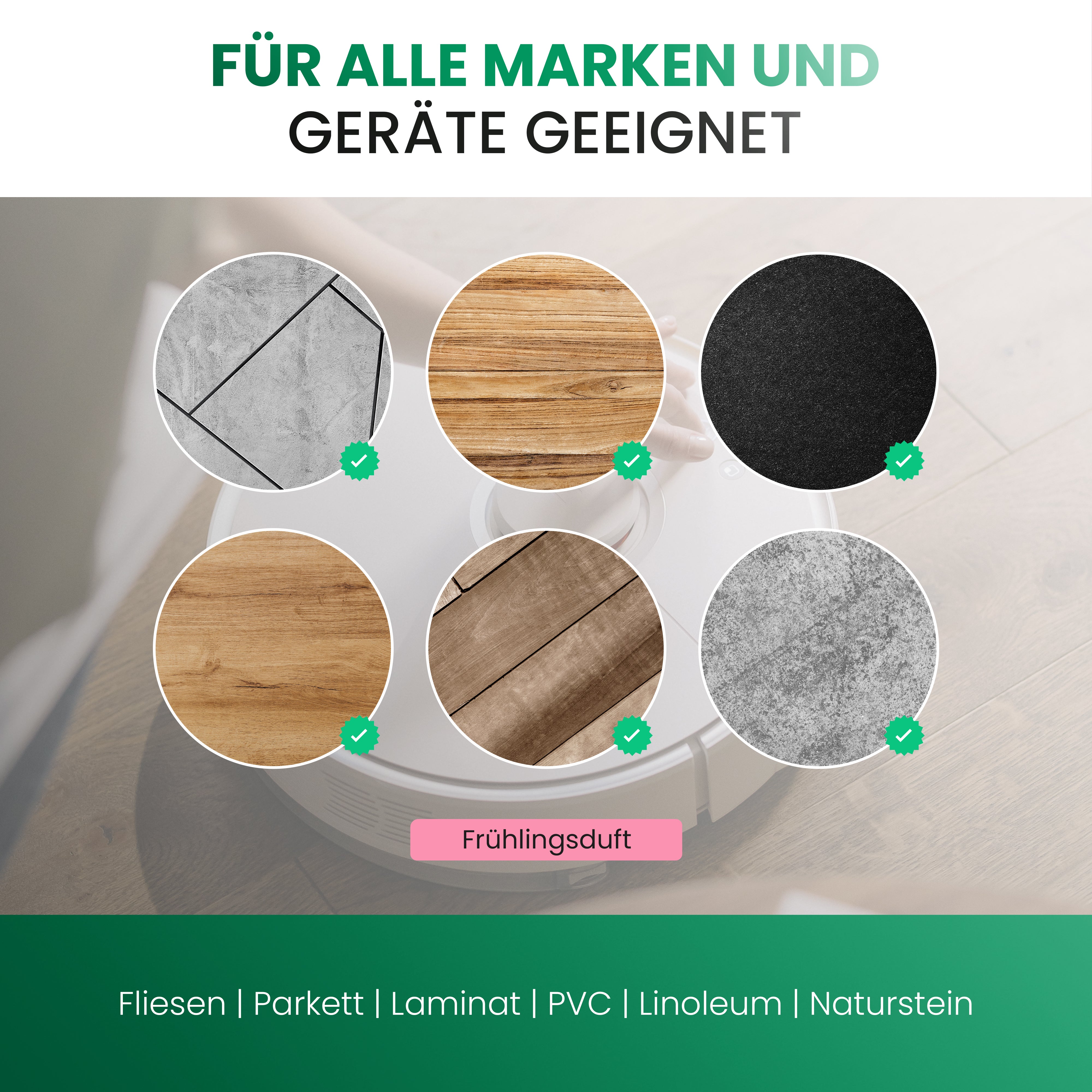 Detergente per pavimenti BiOHY per robot di pulizia, detergente organico, cura per la pulizia dei pavimenti, detergente per pavimenti non schiumogeno