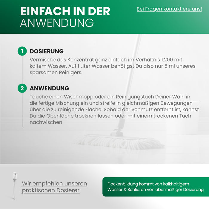 Detergente per pavimenti BiOHY, detergente per pavimenti, detergente per pavimenti non schiumogeno, concentrato organico