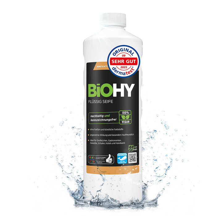 Sapone liquido BiOHY, sapone liquido per le mani, sapone per il viso, lozione detergente per pelli sensibili