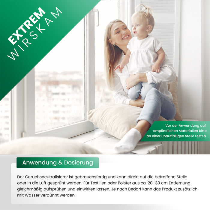 Neutralizzatore di odori BIOHY, rimozione degli odori, purificatore d'aria, killer degli odori 