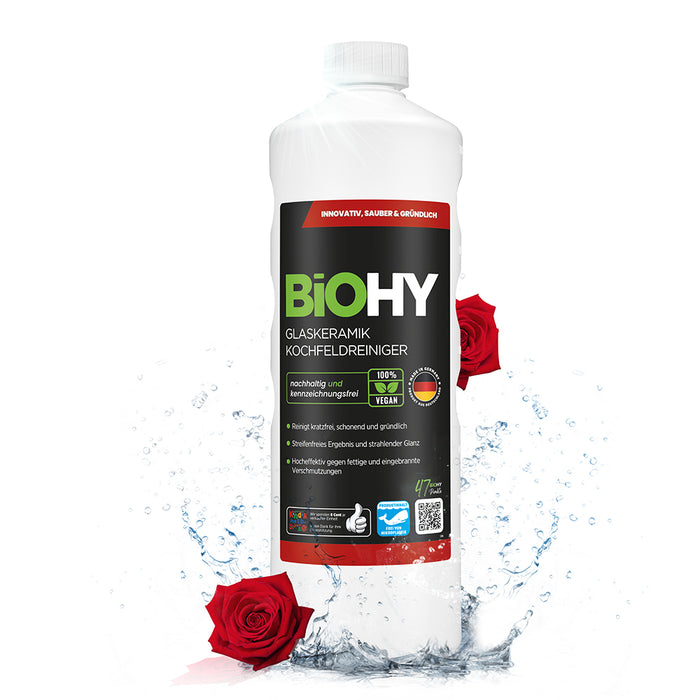 Detergente per piani cottura in vetroceramica BiOHY, detergente per piani cottura in vetroceramica, detergente per vetroceramica, detergente per fornelli