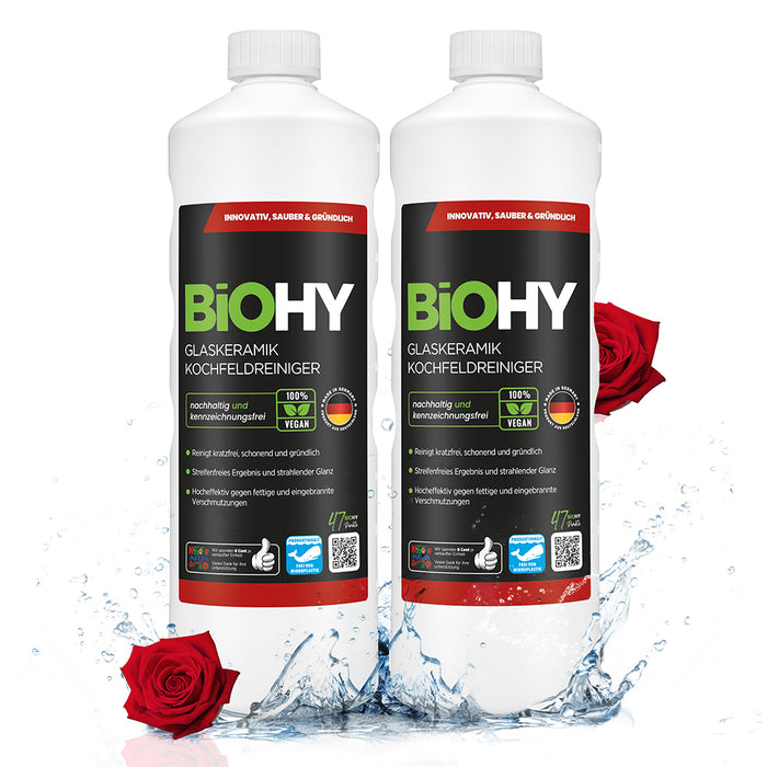 Detergente per piani cottura in vetroceramica BiOHY, detergente per piani cottura in vetroceramica, detergente per vetroceramica, detergente per fornelli