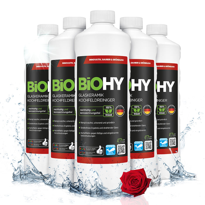 Detergente per piani cottura in vetroceramica BiOHY, detergente per piani cottura in vetroceramica, detergente per vetroceramica, detergente per fornelli