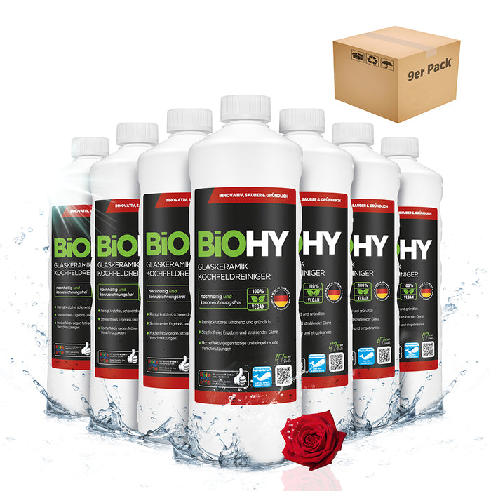 Detergente per piani cottura in vetroceramica BiOHY, detergente per piani cottura in vetroceramica, detergente per vetroceramica, detergente per fornelli