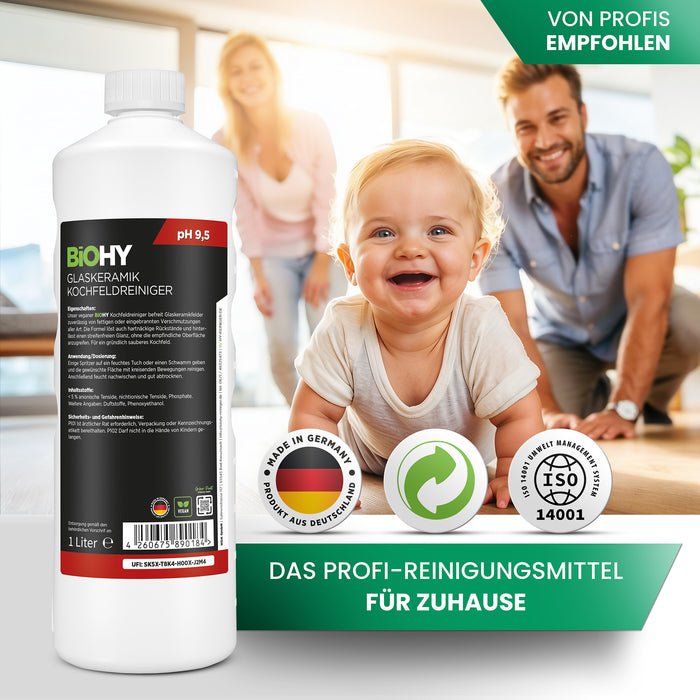 Detergente per piani cottura in vetroceramica BiOHY, detergente per piani cottura in vetroceramica, detergente per vetroceramica, detergente per fornelli