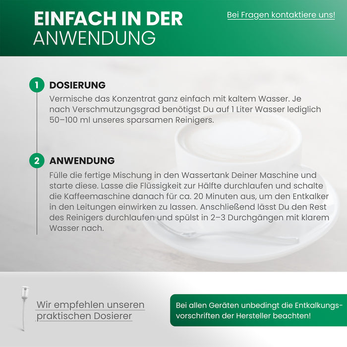 Macchine da caffè completamente automatiche BiOHY Decalcificante, anticalcare, anticalcare, anticalcare, B2B