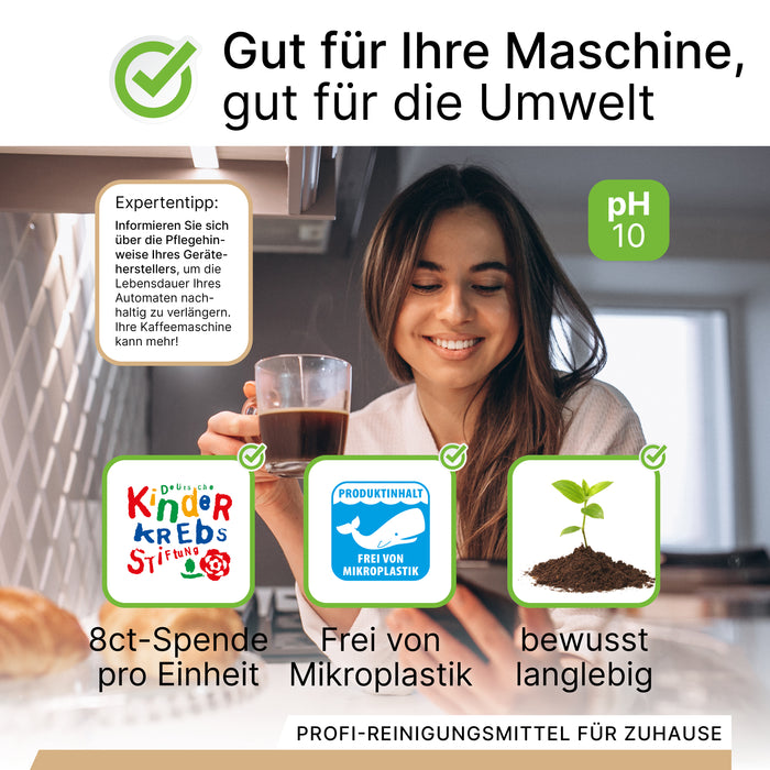 Pastiglie detergenti BiOHY per macchine da caffè completamente automatiche, pastiglie decalcificanti, decalcificanti per macchine da caffè completamente automatiche, pastiglie per la pulizia di macchine da caffè