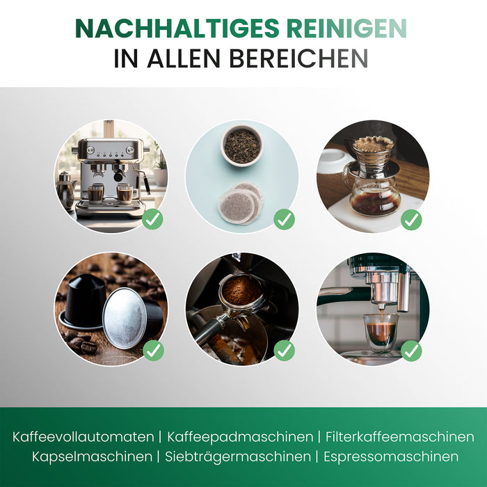 Pastiglie detergenti BiOHY per macchine da caffè completamente automatiche, pastiglie decalcificanti, decalcificanti per macchine da caffè completamente automatiche, pastiglie per la pulizia di macchine da caffè