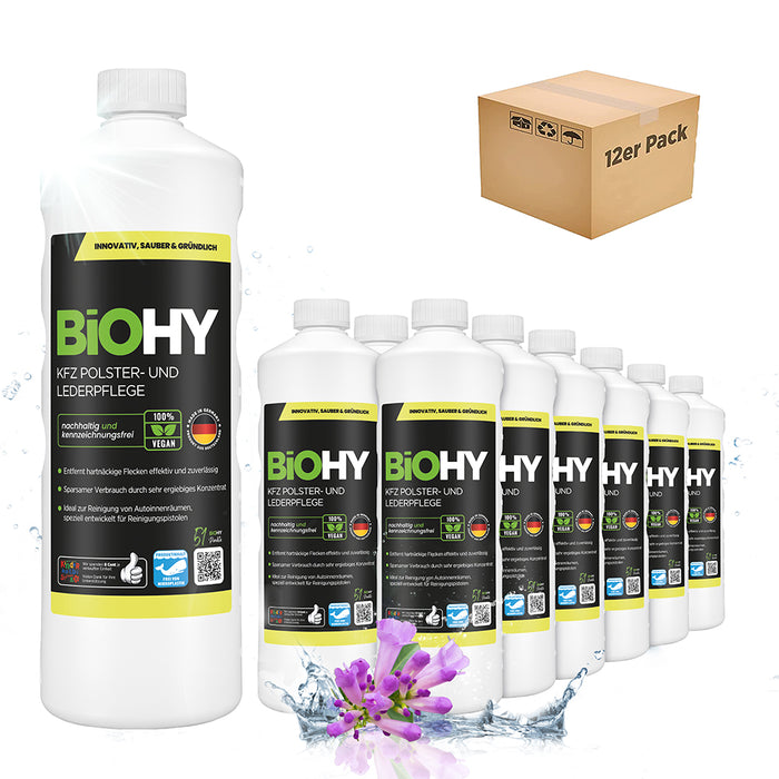 BiOHY car upholstery &amp; leather care, car upholstery cleaner, car seat cleaner, interior care