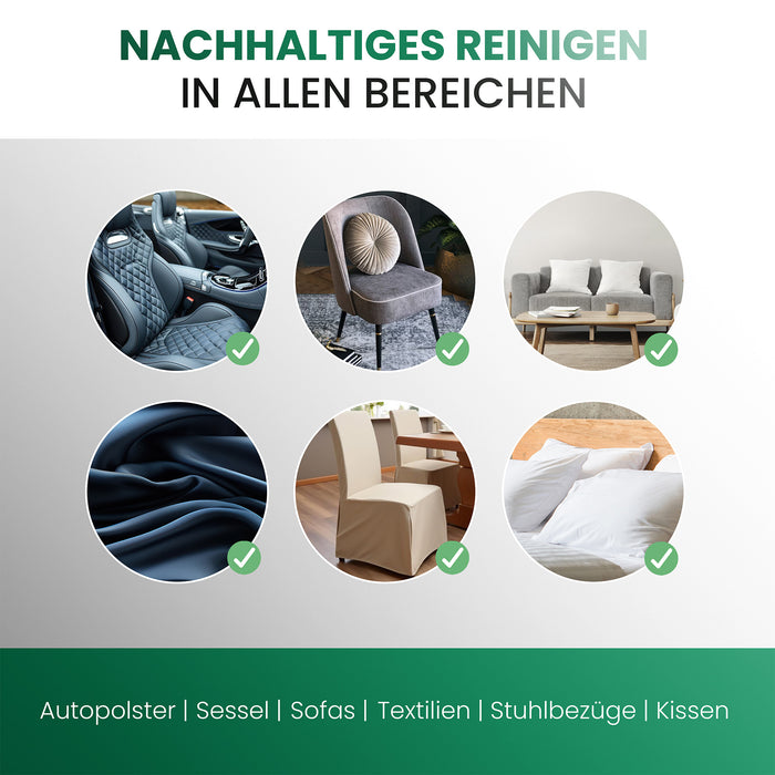 BiOHY tappezzeria auto e cura della pelle, detergente per tappezzeria auto, detergente per sedili auto, cura degli interni