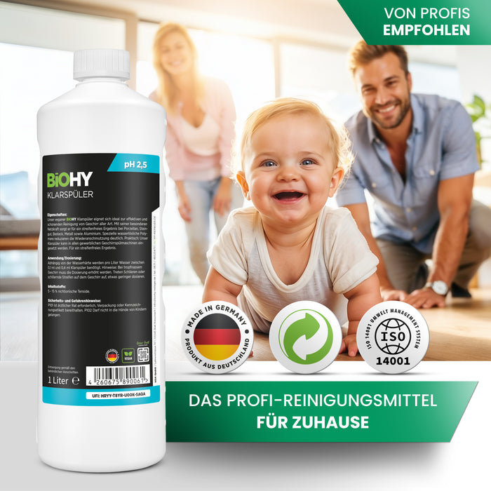 BiOHY Klarspüler – umweltfreundlich, vegan & Made in Germany (Anwendung)