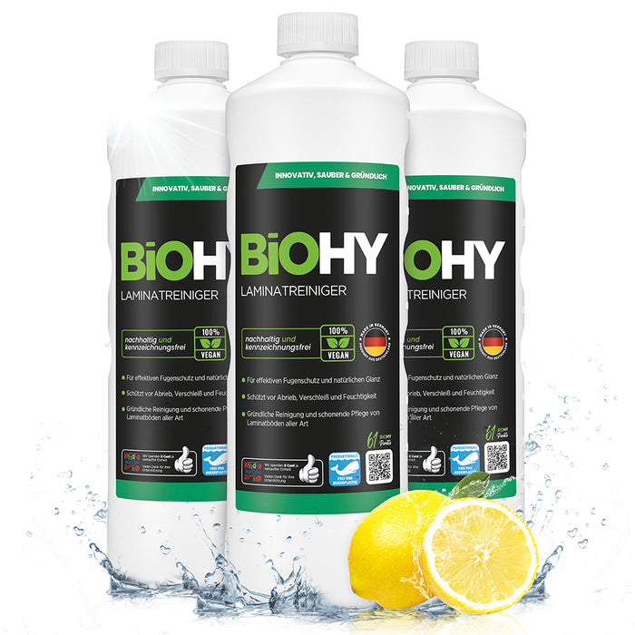 BiOHY laminate cleaner, laminate care, vinyl cleaner, laminate care products