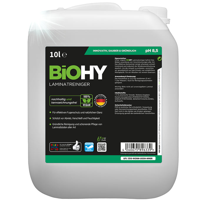BiOHY laminate cleaner, laminate care, vinyl cleaner, laminate care products