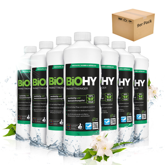 Detergente per parquet BiOHY, prodotti per la cura del parquet, sapone per pavimenti in legno, cura del parquet