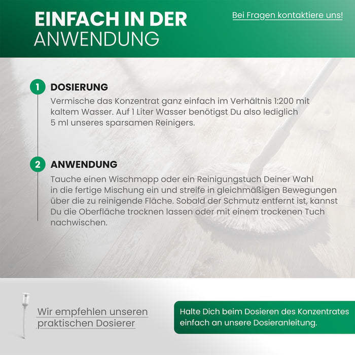 Detergente per parquet BiOHY, prodotti per la cura del parquet, sapone per pavimenti in legno, cura del parquet