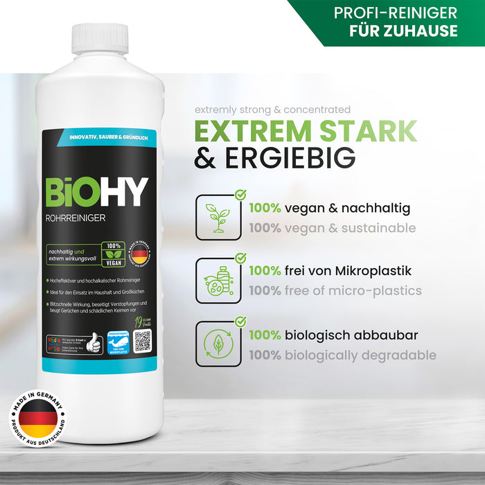 BiOHY pipe cleaner, drain cleaner, raw-free agent, professional concentrate