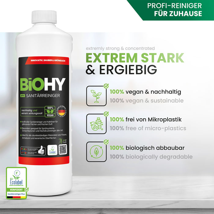 BiOHY sanitary cleaner, bathroom cleaner, limescale remover, bathroom cleaner