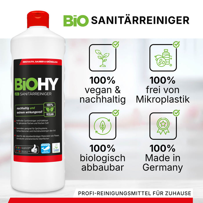 Detergente per sanitari BiOHY, detergente per il bagno, anticalcare, detergente per il bagno