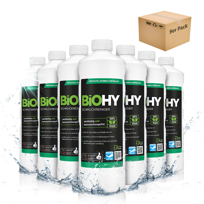 Detergente per gioielli BiOHY, detergente per gioielli ad ultrasuoni, detergente per gioielli in argento e oro, concentrato organico