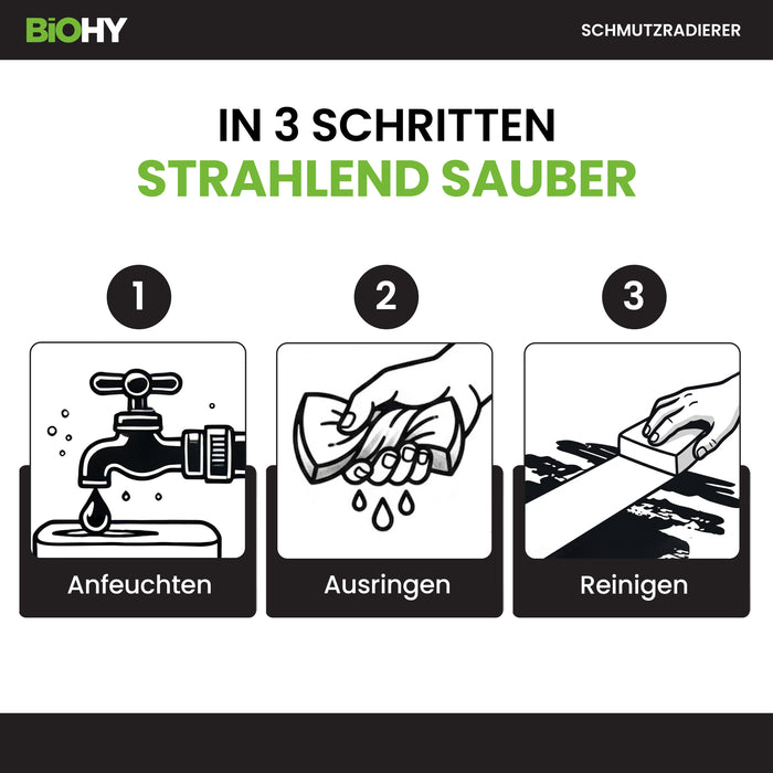 BiOHY Schmutzradierer – Zauberschwämme für Schuhe