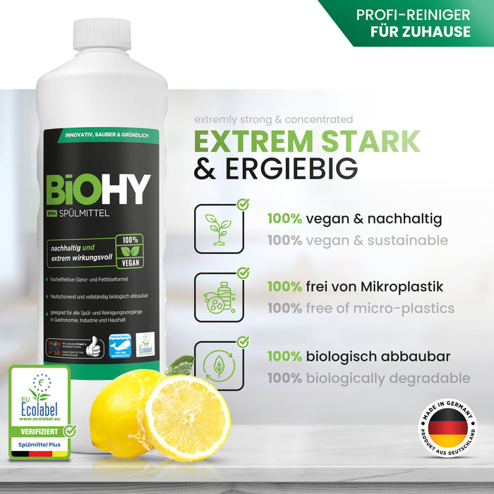 BiOHY washing-up liquid, dishwashing liquid, hand washing-up liquid, dishwashing liquid