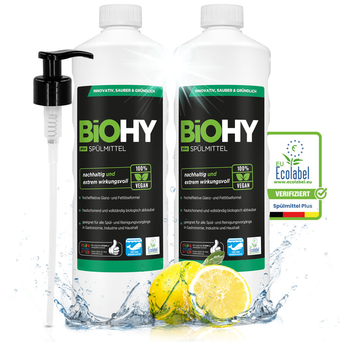 BiOHY washing-up liquid, dishwashing liquid, hand washing-up liquid, dishwashing liquid