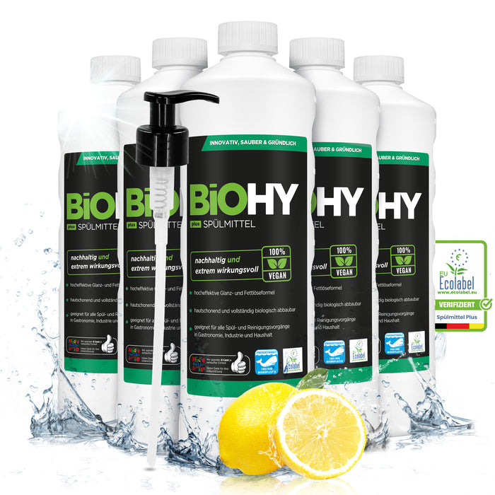 BiOHY washing-up liquid, dishwashing liquid, hand washing-up liquid, dishwashing liquid