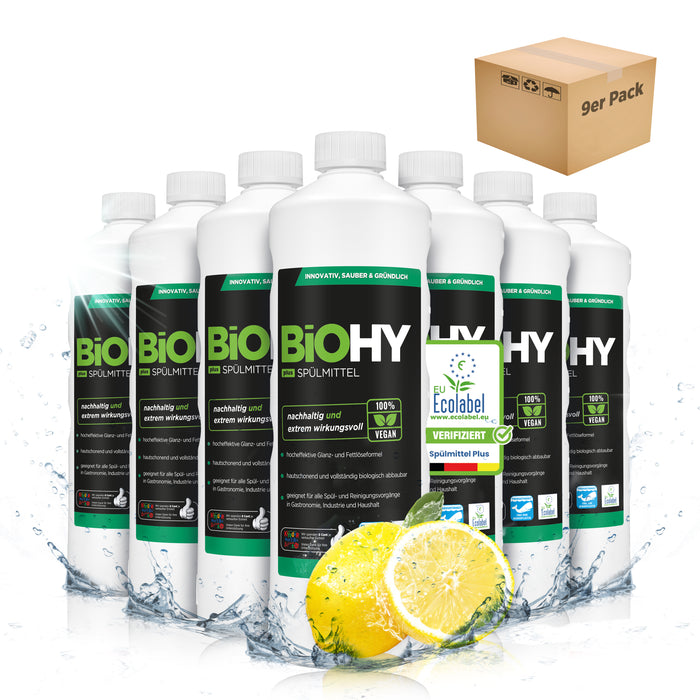 BiOHY washing-up liquid, dishwashing liquid, hand washing-up liquid, dishwashing liquid