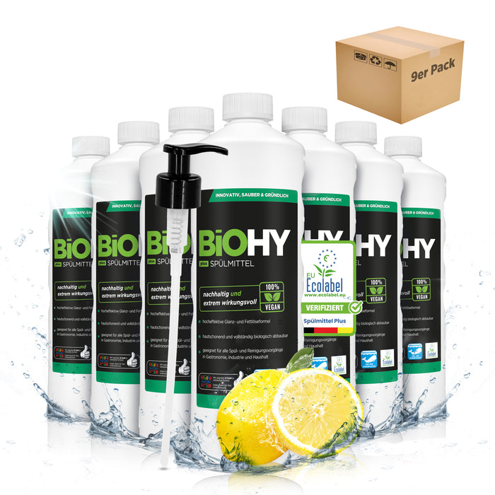 BiOHY washing-up liquid, dishwashing liquid, hand washing-up liquid, dishwashing liquid