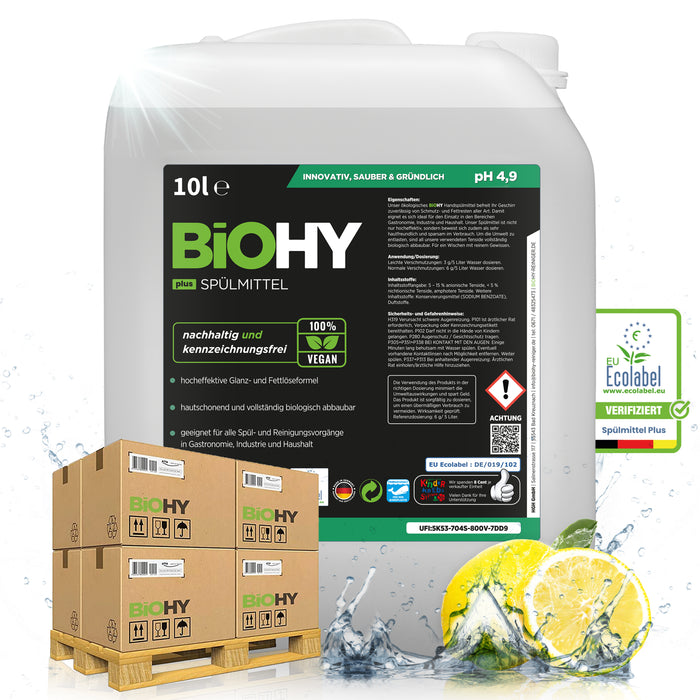 BiOHY washing-up liquid, dishwashing liquid, hand washing-up liquid, dishwashing liquid