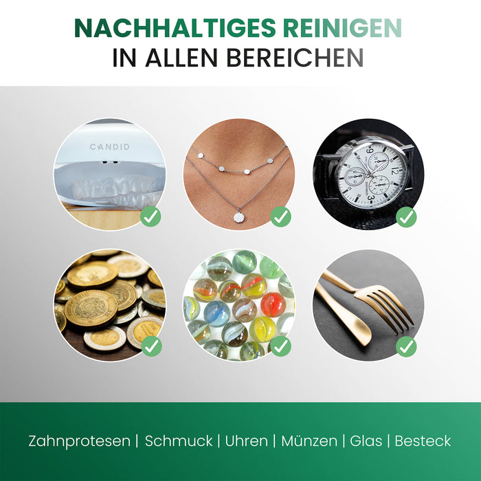 Pulitore ad ultrasuoni BiOHY, pulitore ad ultrasuoni, detergente per occhiali, concentrato organico, B2B